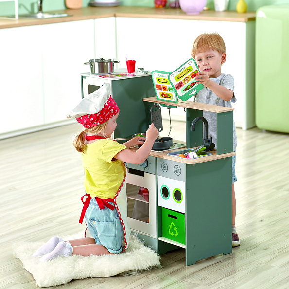 Hape кухня деревянная с аксессуарами Делюкс Макси - фото  2