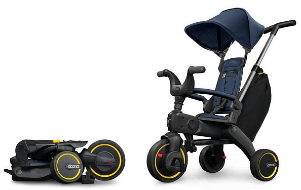 Doona Складной велосипед Liki Trike S3 Deep Blue - фото  6