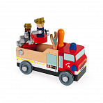 Janod игрушка-конструктор "Пожарная машина", серия "Brico'Kids"