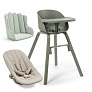 Elodie Grace стульчик + сиденье для новорожденного Hazy Jade+ вкладыш Mineral Green - фото 1
