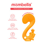 Mombella прорезыватель Белка силиконовый, оранжевый