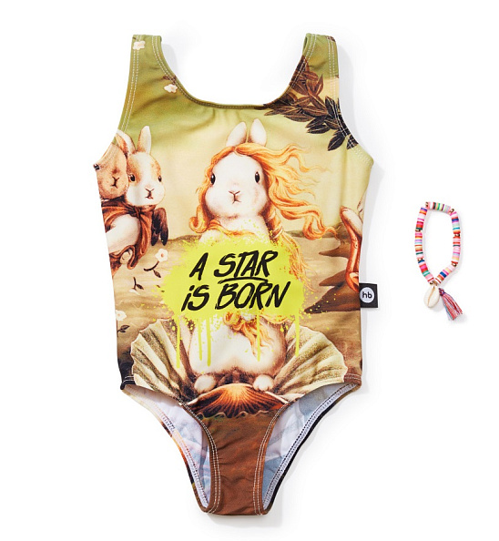 Happy Baby купальник для девочек rabbit - фото  1