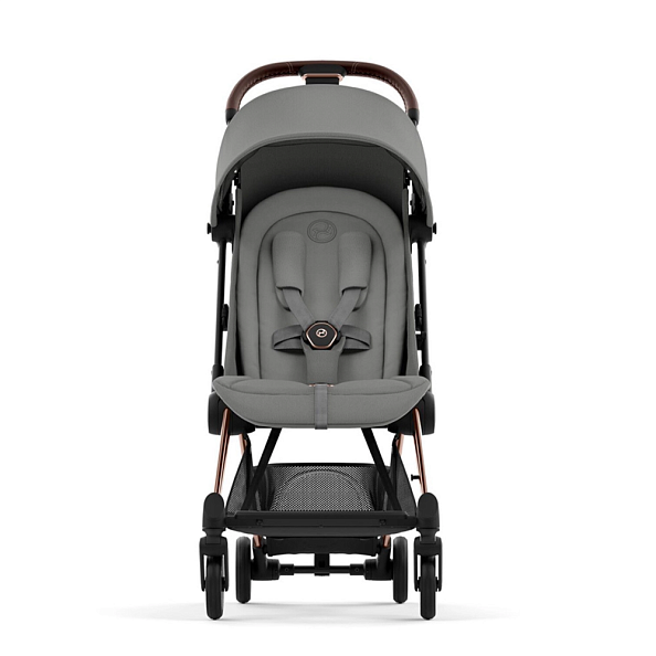 Cybex Коляска Coya Rosegold Mirage Grey с дождевиком и бампером - фото  4