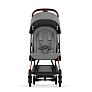 Cybex Коляска Coya Rosegold Mirage Grey с дождевиком и бампером - фото 4