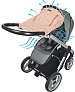 Xplorys Защитная накидка на коляску и автокресло DOOKY Origami Swallow Rose - фото 3