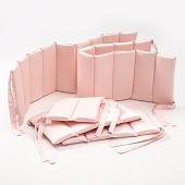 Perina защита для детской кроватки (фенс-бортик) &quot;Sateen Collection&quot; (розовый)
