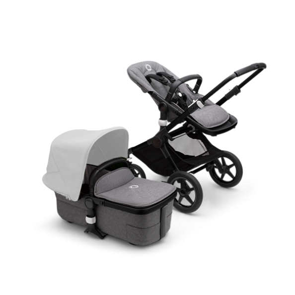 Bugaboo Fox3 base Black/ Grey Melange - фото  1