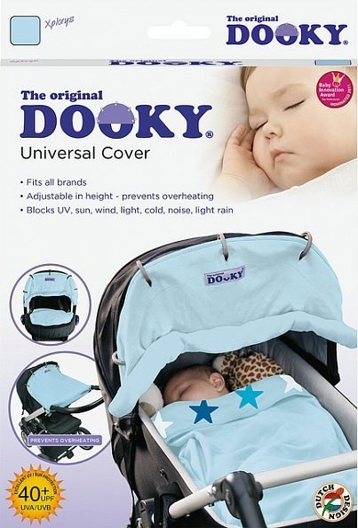 Xplorys Защитная накидка на коляску и автокресло DOOKY Baby Blue