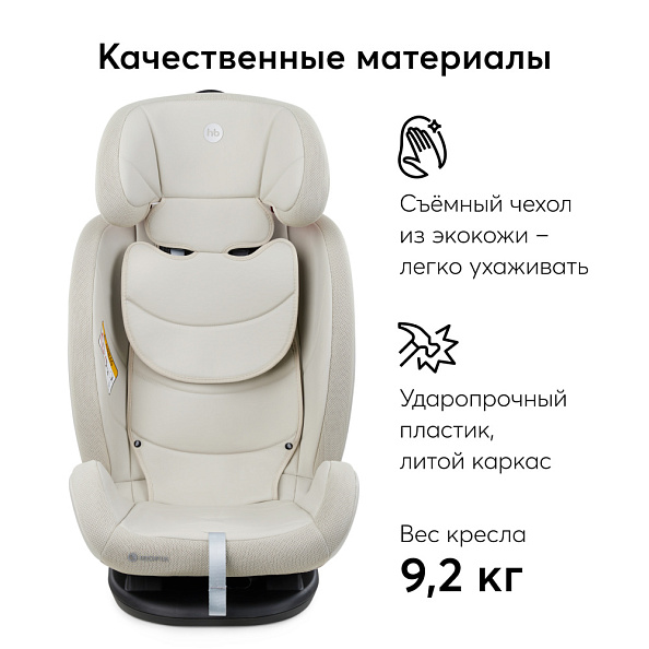 Happy Baby автокресло 0+ OREX sand (0-12 лет, до 36 кг) - фото  13