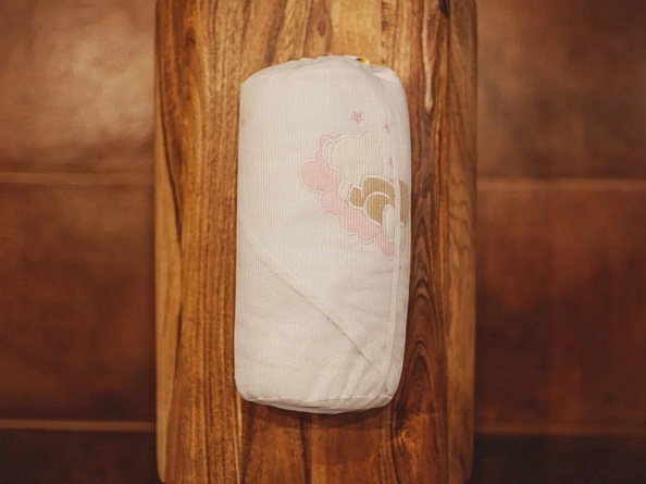 OLANT BABY полотенце махровое с уголком &quot;Медвежонок&quot;
