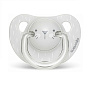 Suavinex пустышка 6 месяцев+ до 18 месяцев с анатомической силиконовой соской Hugge Baby серый зайка - фото 1
