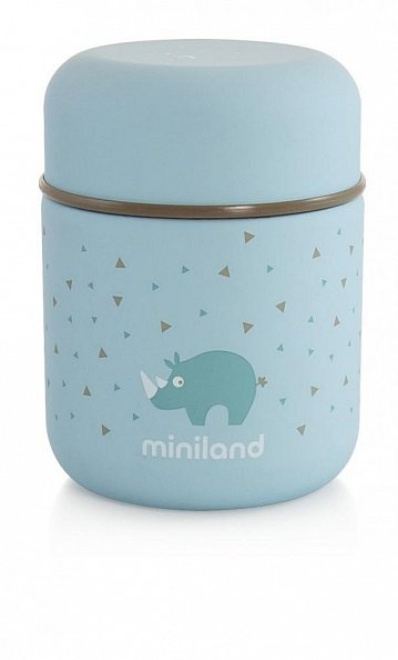 Miniland термос для еды и жидкостей Silky Thermos Mini 280 мл цвет голубой