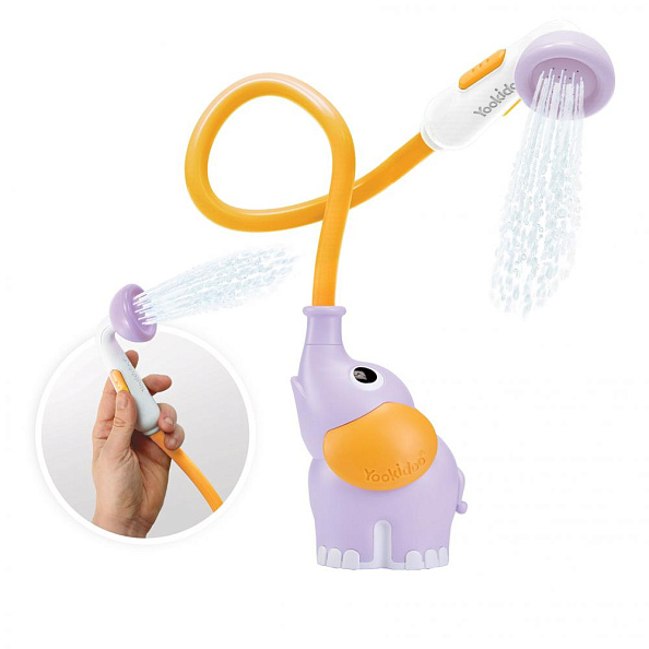 Yookidoo Игрушка водная душ &quot;Слоненок&quot;; фиолетовый