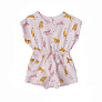 Babybu комбинезон JUMPING JAGUARS PRINT 100% органический хлопок цвет розовый - фото 1