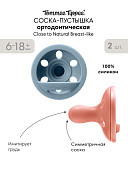 Tommee Tippee соска-пустышка силиконовая Close to Natural Breast-like, 6-18 мес., 2 шт.