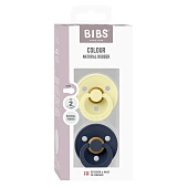 BIBS набор пустышек латексных Colour, 2 штуки Luna/Deep space