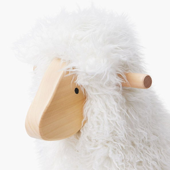 Happy Baby качалка овечка Woolly white - фото  4