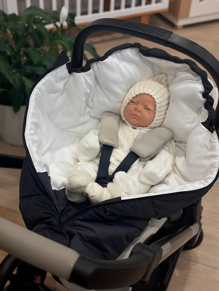 OLANT BABY конверт Siberia Mini в автокресло и коляску черный - фото  9