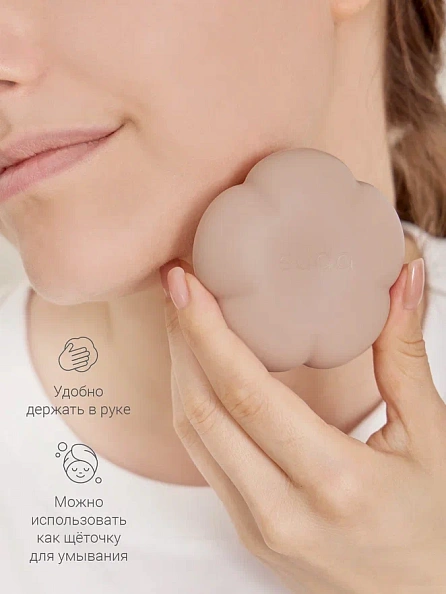 Edda мочалка для мытья головы и тела силикон Пудра - фото  8