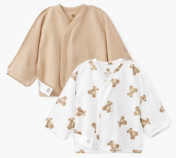 Happy Baby рубашка детская beige&bears