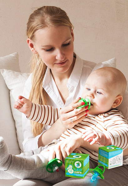 LEDcare соска антибактериальная терапевтическая зеленый  - фото  4