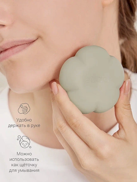 Edda мочалка для мытья головы и тела силикон Шалфей - фото  8