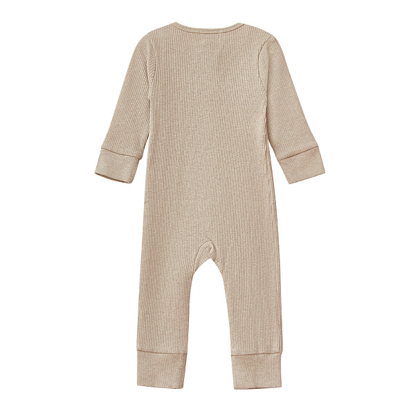 Babybu комбинезон на молнии Biscuit Melange 100% органический хлопок - фото  2