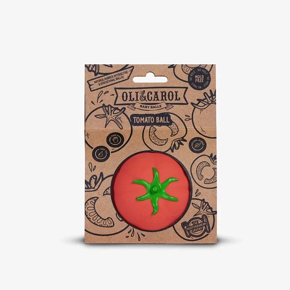 Oli&Carol мячик из натурального каучука Tomato - фото  5