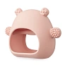 Happy Baby прорезыватель силиконовый массажер для десен bear pink - фото 6