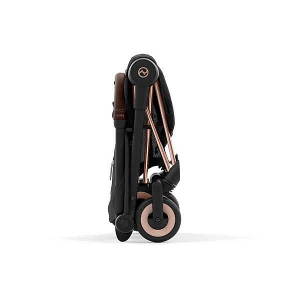Cybex Коляска Coya Rosegold Sepia Black с дождевиком и бампером - фото  8