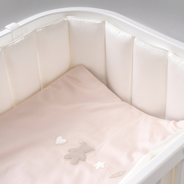 Perina защита для детской кроватки (фенс-бортик) "Sateen Collection" (айвори) - фото  3