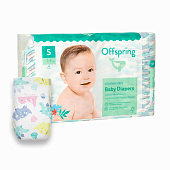 Offspring подгузники S 3-6 кг 48 штук Динозавры