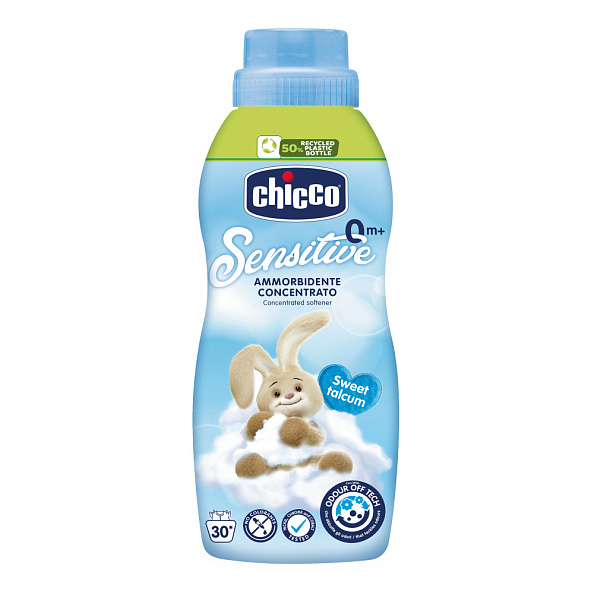 Chicco кондиционер 0+ для детского белья 750 мл Sweet Talcum Sensitive											 - фото  1