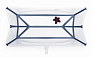 Stokke® Flexi Bath® cкладная ванночка XL Transparent Blue  - фото 4