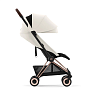 Cybex Коляска Coya Rosegold Off White с дождевиком и бампером - фото 5