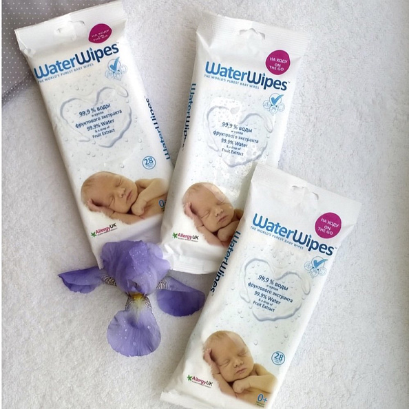 Waterwipes салфетки влажные детские WaterWipes® Original 28 листов - фото  5