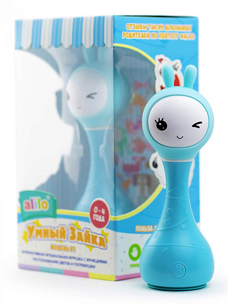 Alilo игрушка Умный зайка R1 музыкальная интерактивная синий - фото  1