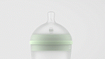 BORRN бутылочка для кормления 240 мл силиконовая, зеленый