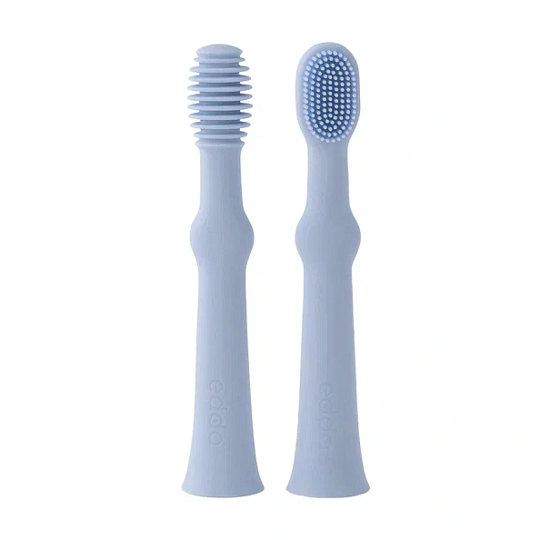 Edda зубная щётка - массажер 2 штуки силикон Небо - фото  1