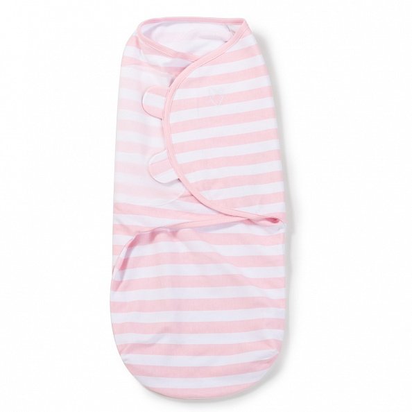 Summer Infant конверт для пеленания на липучке Swaddleme® S/M розовые полоски