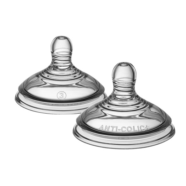 Tommee Tippee соска силиконовая для бутылочки Advanced Anti-Colic, быстрый поток, 6+, 2 шт. - фото  1