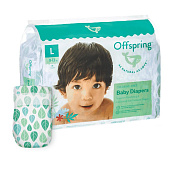 Offspring подгузники L 9-13 кг 36 штук Листочки