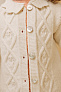 leoking костюм-тройка(кардиган,кофточка,брюки) цвет белый