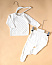leoking костюмчик(кофточка и ползунки) цвет белый