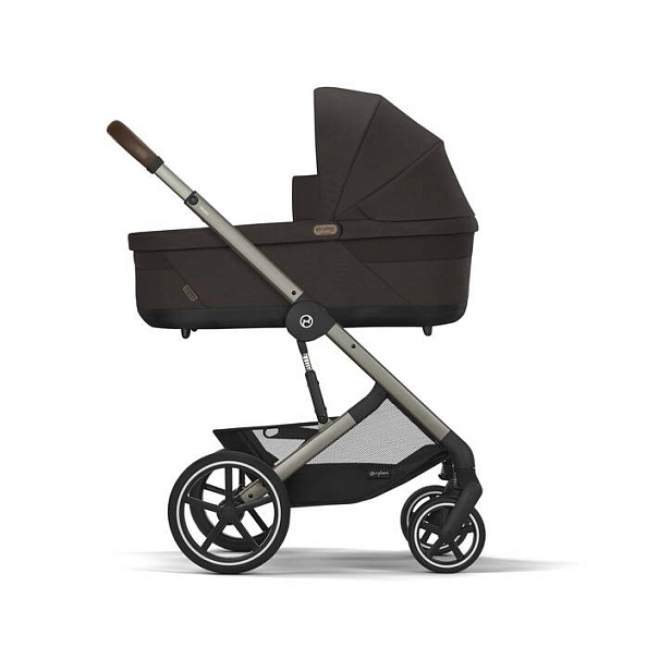 Cybex Коляска 2в1 Balios S Lux TPE Chocolate Brown в комплекте со спальным блоком CotS и дождевиками - фото  2