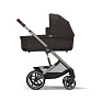 Cybex Коляска 2в1 Balios S Lux TPE Chocolate Brown в комплекте со спальным блоком CotS и дождевиками - фото 2
