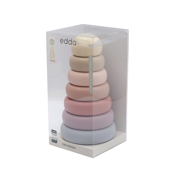 Edda игрушка - пирамидка Цветы - фото  2