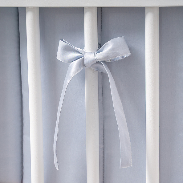 Perina защита для детской кроватки (фенс-бортик) "Sateen Collection" (голубой) - фото  7