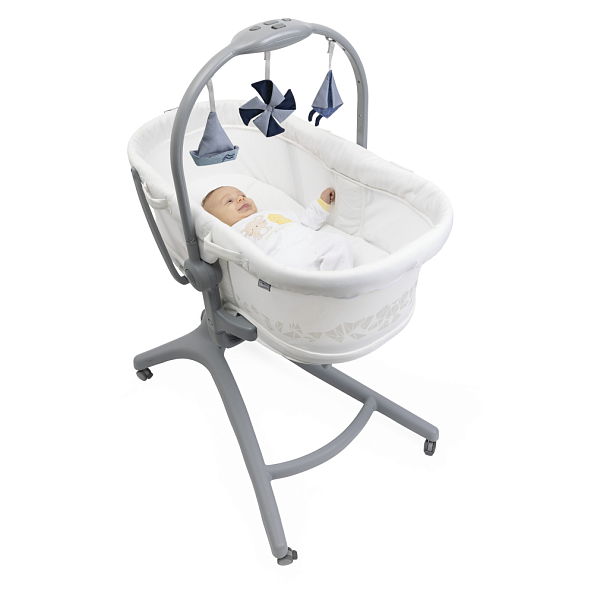 Chicco кроватка-стульчик 5-в-1 Baby Hug Pro White Cream - фото  20