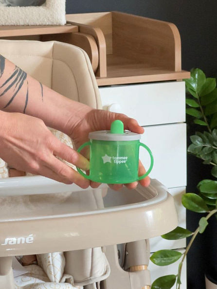 Tommee Tippee чашка-непроливайка первая 190 мл.с 4 мес., зеленый NEW - фото  11